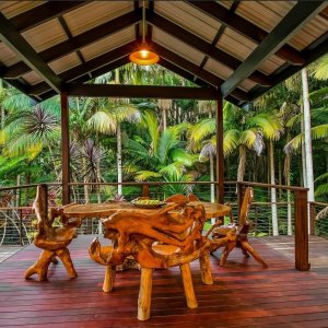 deck rainforest retreat